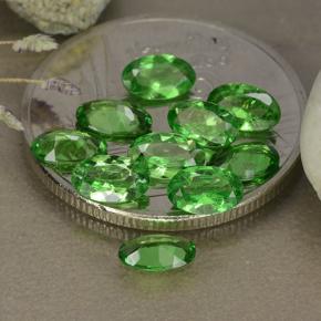 Tsavorite Garnet Gemstones in 5 x 3 mm (calibrated) Size for Sale, Tsavorite Garnet Stones in Bright Green Color