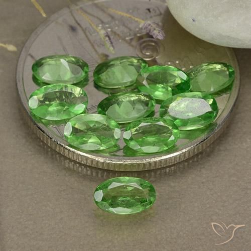 2.27ctw Natural Bright Forest Green Tsavorite Garnet, Oval, VS
