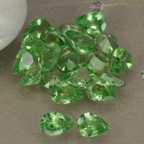 2.99 ctw Green Tsavorite Garnet Stones, Natural Tsavorite Garnet in Pear Facet Shape for Sale