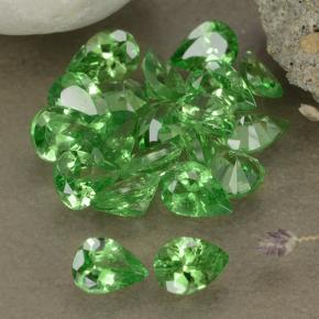 2.97 ctw Green Tsavorite Garnet Stones, Natural Tsavorite Garnet in Pear Facet Shape for Sale