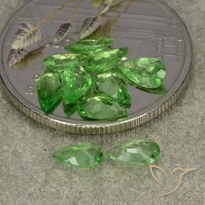 Tsavorite Garnet Gemstones in 5 x 3 mm (calibrated) Size for Sale, Tsavorite Garnet Stones in Medium Green Color