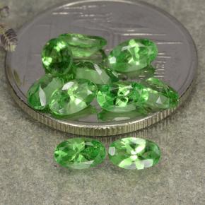 Ярко-зеленый Гранат Цаворит Камень - 0.3ct Фасетный Овал (ID: 482351)