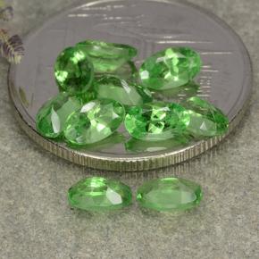 Tsavorite Garnet Gemstones in 5 x 3 mm (calibrated) Size for Sale, Tsavorite Garnet Stones in Lively Green Color