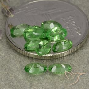 Tsavorite Garnet Gemstones in 5 x 3 mm (calibrated) Size for Sale, Tsavorite Garnet Stones in Lively Green Color