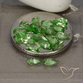 Tsavorite Garnet Gemstones in 5 x 3 mm (calibrated) Size for Sale, Tsavorite Garnet Stones in Lively Green Color
