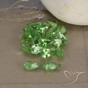 Tsavorite Garnet Gemstones in 4.9 x 2.8 mm Size for Sale, Tsavorite Garnet Stones in Medium Green Color