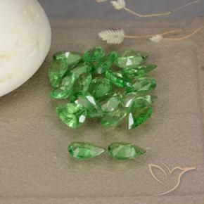 Tsavorite Garnet Gemstones in 4.8 x 2.9 mm Size for Sale, Tsavorite Garnet Stones in Medium Green Color