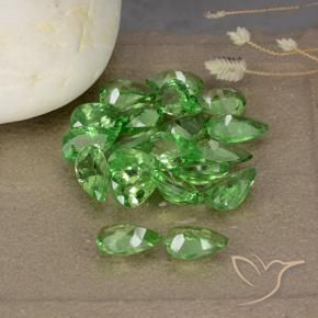 Tsavorite Garnet Gemstones in 5 x 3 mm (calibrated) Size for Sale, Tsavorite Garnet Stones in Intense Green Color