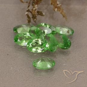Tsavorite Garnet Gemstones in 5 x 3 mm (calibrated) Size for Sale, Tsavorite Garnet Stones in Lively Green Color