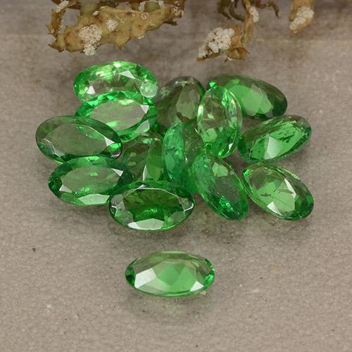 Tsavorite Garnet Gemstones in 5.1 x 3.1 mm Size for Sale, Tsavorite Garnet Stones in Bright Green Color
