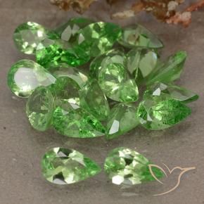 4.77 ctw Green Tsavorite Garnet Stones, Natural Tsavorite Garnet in Pear Facet Shape for Sale