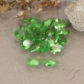 Tsavorite Garnet Gemstones in 4 x 3 mm (calibrated) Size for Sale, Tsavorite Garnet Stones in Bright Green Color