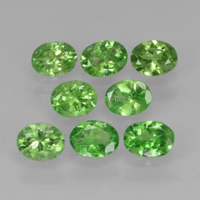 Ярко-зеленый Гранат Цаворит Камень - 0.2ct Фасетный Овал (ID: 503058)
