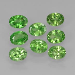 1.80 ctw Green Tsavorite Garnet Stones, Natural Tsavorite Garnet in Oval Facet Shape for Sale