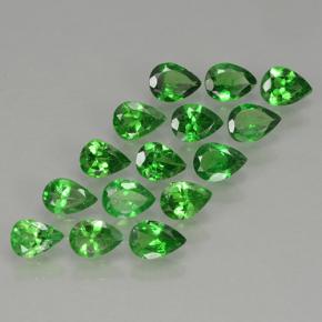2.29 ctw Green Tsavorite Garnet Stones, Natural Tsavorite Garnet in Pear Facet Shape for Sale