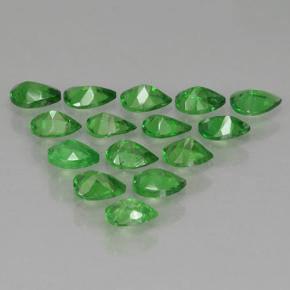 Tsavorite Garnet Gemstones in 4.2 x 3 mm Size for Sale, Tsavorite Garnet Stones in Medium Green Color