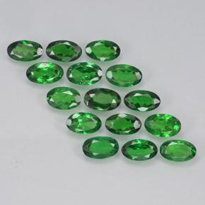 3.24 ctw Green Tsavorite Garnet Stones, Natural Tsavorite Garnet in Oval Facet Shape for Sale