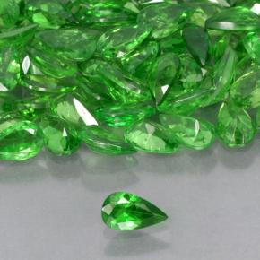 0.20 ct Green Tsavorite Garnet Gemstone, Tsavorite Garnet Gem in Pear Facet Shape for Sale.