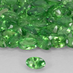 0.23 ct Green Tsavorite Garnet Stone, Natural Tsavorite Garnet in Oval Facet Shape for Sale