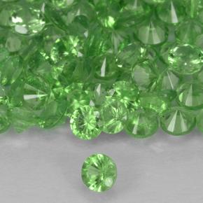 0.06 ct Green Tsavorite Garnet Stone, Natural Tsavorite Garnet in Diamond-Cut Shape for Sale