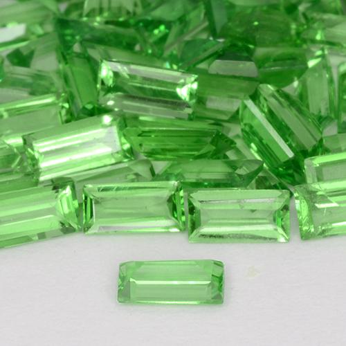 Tsavorite Garnet Gemstone in 4 x 1.9 mm Size for Sale, Tsavorite Garnet Stone in Lively Green Color