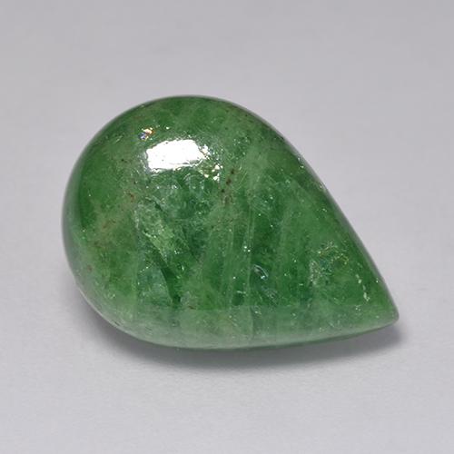 12.26 ct Green Tsavorite Garnet Stone, Natural Tsavorite Garnet in Pear Cabochon Shape for Sale