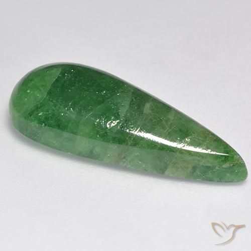 Tsavorite Garnet Gemstone in 23.5 x 10 mm Size for Sale, Tsavorite Garnet Stone in Earthy Green Color