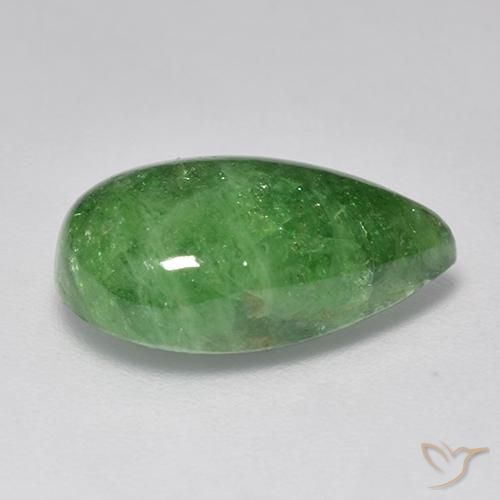 Tsavorite Garnet Gemstone in 15.2 x 9.4 mm Size for Sale, Tsavorite Garnet Stone in Medium Green Color