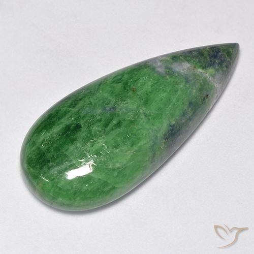 29.23 ct Pear Tsavorite Garnet, 33.8 x 15 mm From Tanzania, Photo A