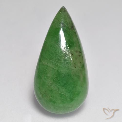 12.84 ct Pear Tsavorite Garnet, 22.1 x 11.3 mm From Tanzania, Photo A