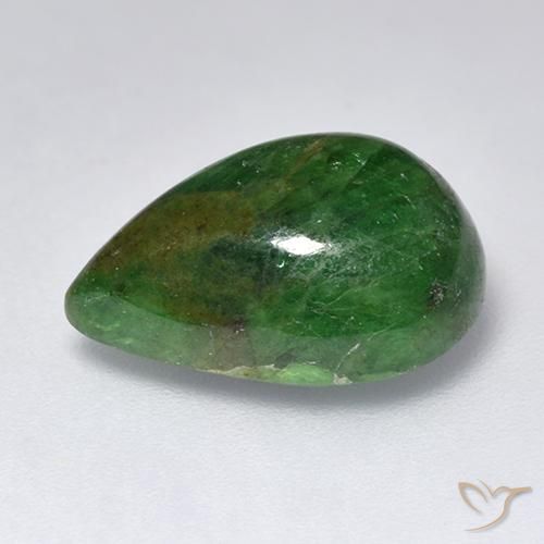 Tsavorite Garnet Gemstone in 14 x 10 mm (calibrated) Size for Sale, Tsavorite Garnet Stone in Forest Green Color