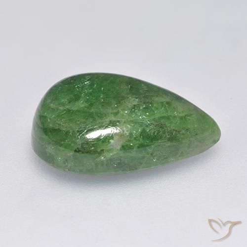 Tsavorite Garnet Gemstone in 16.9 x 11.9 mm Size for Sale, Tsavorite Garnet Stone in Chrome Green Color