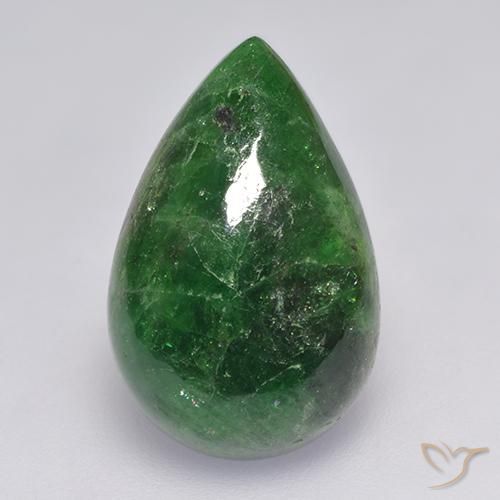 9.89ct Natural Pine Green Tsavorite Garnet, Pear Shape, Translucent