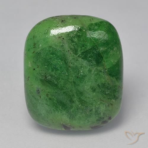 8.75ct Natural Chrome Green Tsavorite Garnet, Cushion, Translucent
