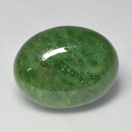 9.63 ct Green Tsavorite Garnet Stone, Natural Tsavorite Garnet in Oval Cabochon Shape for Sale