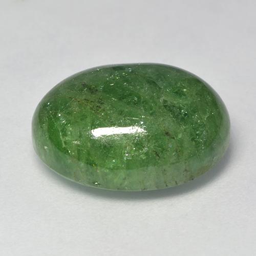 Tsavorite Garnet Gemstone in 14.1 x 11.1 mm Size for Sale, Tsavorite Garnet Stone in Medium Green Color