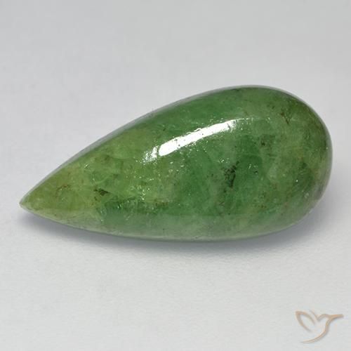 6.64 ct Pear Tsavorite Garnet, 18.3 x 8.8 mm From Tanzania, Photo A