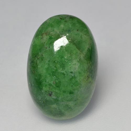 Forest Green Tsavorite Garnet Gem - 9.6ct Oval Cabochon (ID: 524024)