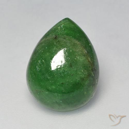 6.73ct Natural Forest Green Tsavorite Garnet, Pear Shape, Translucent