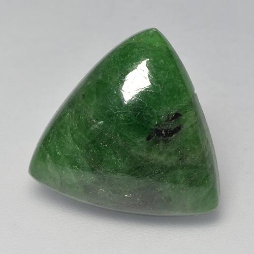 8.64 ct Green Tsavorite Garnet Stone, Natural Tsavorite Garnet in Trillion Cabochon Shape for Sale