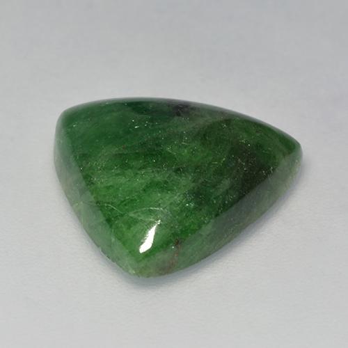Tsavorite Garnet Gemstone in 14.8 x 14.2 mm Size for Sale, Tsavorite Garnet Stone in Deep Green Color