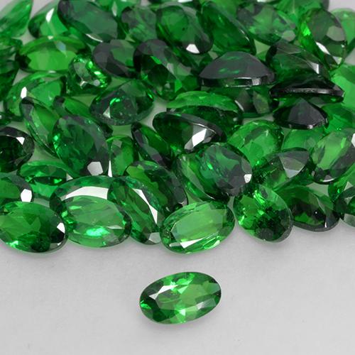 0.23 ct Green Tsavorite Garnet Stone, Natural Tsavorite Garnet in Oval Facet Shape for Sale