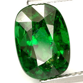 3.97 ct Green Tsavorite Garnet Stone, Natural Tsavorite Garnet in Oval Facet Shape for Sale
