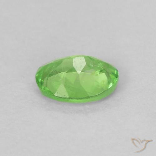 Tsavorite Garnet Gemstone in 4.1 x 3.1 mm Size for Sale, Tsavorite Garnet Stone in Lively Green Color