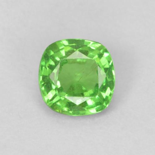0.28 ct Cushion Cut Tsavorite Garnet, 3.8 x 3.8 mm From Tanzania, Photo A