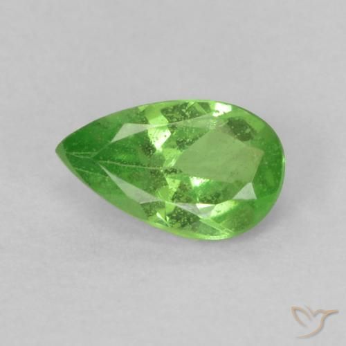 0.28 ct Pear Cut Tsavorite Garnet, 5.1 x 3.1 mm From Tanzania, Photo A