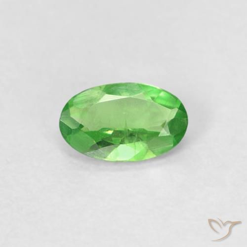 0.26 ct Oval Cut Tsavorite Garnet, 5.2 x 3.1 mm From Tanzania, Photo A