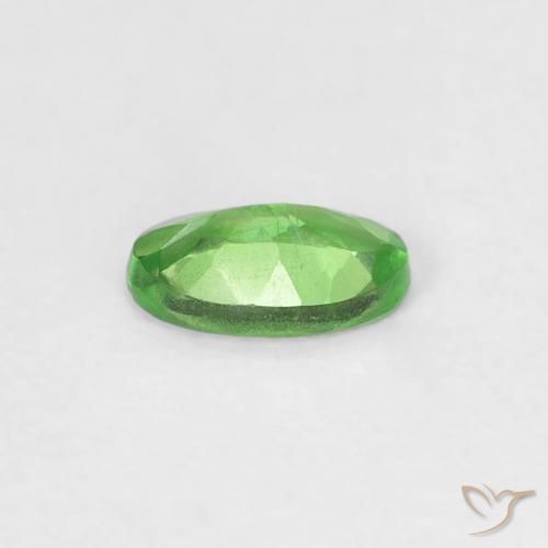 Tsavorite Garnet Gemstone in 5.2 x 3.1 mm Size for Sale, Tsavorite Garnet Stone in Lively Green Color