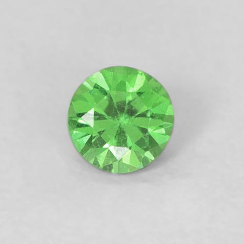 Grenat Tsavorite Vert Tour 3,6mm de Tanzanie, poids de 0,23 ct, pierre gemme naturelle Non traité de pureté vvs-vs, 1 pièce Grenat Tsavorite diamond-cut, couleur : Vert éclatant, dureté de Mohs de 6.5 à 7.5 convient aux bijoux de tous les jours, pierre de sagesse, Photo A