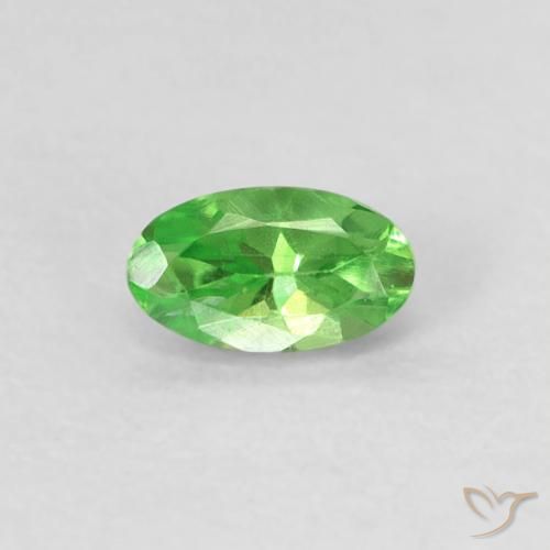 Grenat Tsavorite Vert oval facet 5,1 x 3mm de Tanzanie, poids de 0,33 ct, pierre gemme naturelle Non traité de pureté vvs, 1 pièce Grenat Tsavorite, couleur : Vert éclatant, dureté de Mohs de 6.5 à 7.5 convient aux bijoux de tous les jours, pierre de sagesse, Photo A